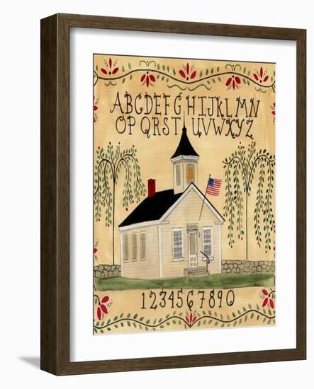 American School House-Cheryl Bartley-Framed Giclee Print