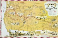 Map of the Old Oregon Trail-American School-Giclee Print