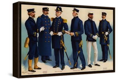 US Navy, Uniforms, 1899 (Colour Litho) Giclee Print - American School | Art.com US Navy, Uniforms, 1899 (Colour Litho) Giclee Print - American School | Art.com