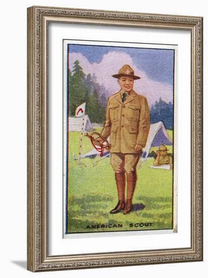 American Scout, 1923-English School-Framed Giclee Print