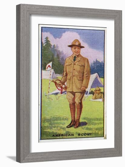 American Scout, 1923-English School-Framed Giclee Print