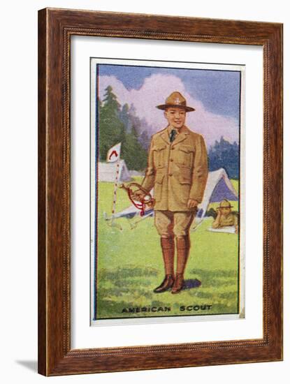 American Scout, 1923-English School-Framed Giclee Print