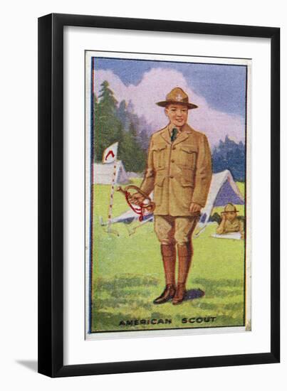 American Scout, 1923-English School-Framed Giclee Print