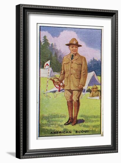 American Scout, 1923-English School-Framed Giclee Print