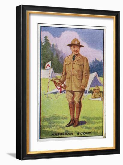 American Scout, 1923-English School-Framed Giclee Print