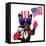 American Selfie Dog-Javier Brosch-Framed Premier Image Canvas