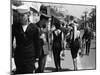 American Serviceman Admiring Two Female Pedestrians at the Cannes Film Festival-Paul Schutzer-Mounted Photographic Print
