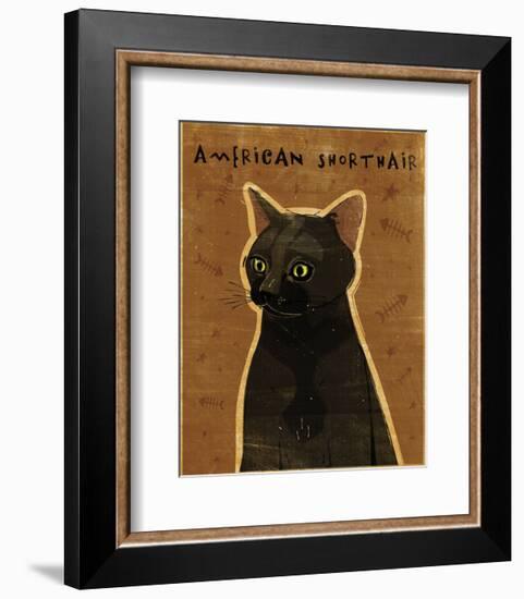 American Shorthair-John W^ Golden-Framed Art Print