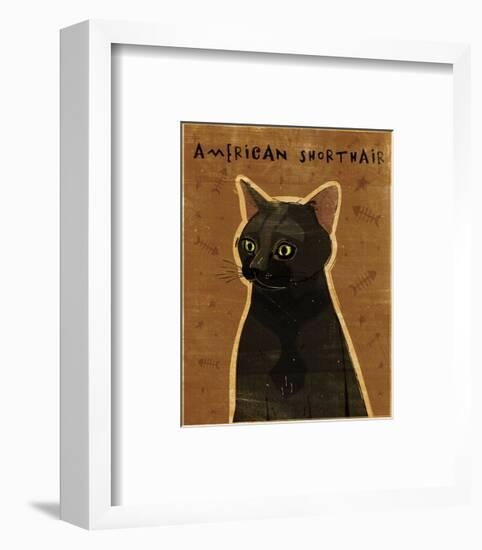 American Shorthair-John W^ Golden-Framed Art Print