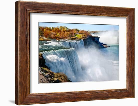 American Side Of Niagara Falls-null-Framed Art Print