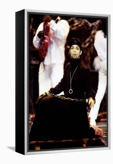 American Singer Prince (Prince Rogers Nelson) on Stage at the Naacp Image Awards 1999-null-Framed Stretched Canvas