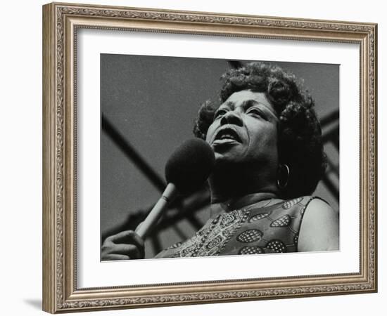 American Singer Sarah Vaughan at the Capital Radio Jazz Festival, Knebworth, Hertfordshire, 1981-Denis Williams-Framed Photographic Print