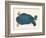 American Softshell Turtle or Trionyx, Formerly Called Blue Turtle, 1881 (Graphite and Watercolour)-Aloys Zotl-Framed Giclee Print