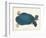 American Softshell Turtle or Trionyx, Formerly Called Blue Turtle, 1881 (Graphite and Watercolour)-Aloys Zotl-Framed Giclee Print