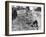 American Soldier Elmer Habbs of Delaware Resting as Troops Advance in Allied Invasion of Normandy-Bob Landry-Framed Photographic Print