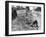 American Soldier Elmer Habbs of Delaware Resting as Troops Advance in Allied Invasion of Normandy-Bob Landry-Framed Photographic Print