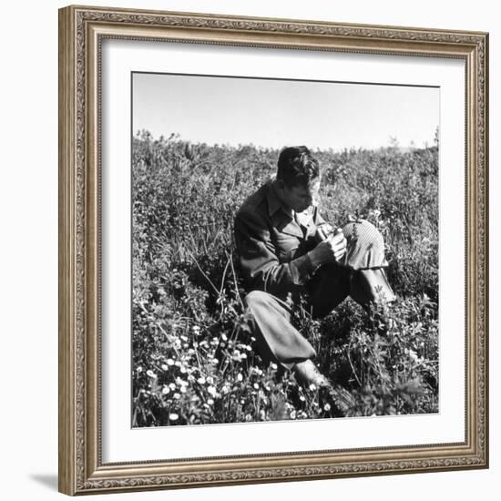 American Soldier, Red Bull Regiment, Italy, Easter Sunday, 1945-Toni Frissell-Framed Photo