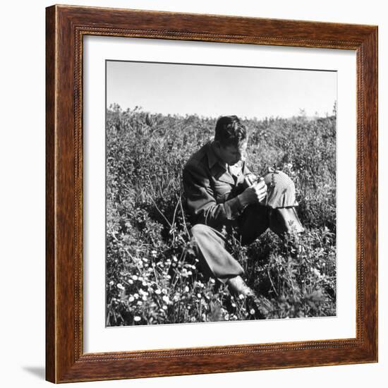 American Soldier, Red Bull Regiment, Italy, Easter Sunday, 1945-Toni Frissell-Framed Photo