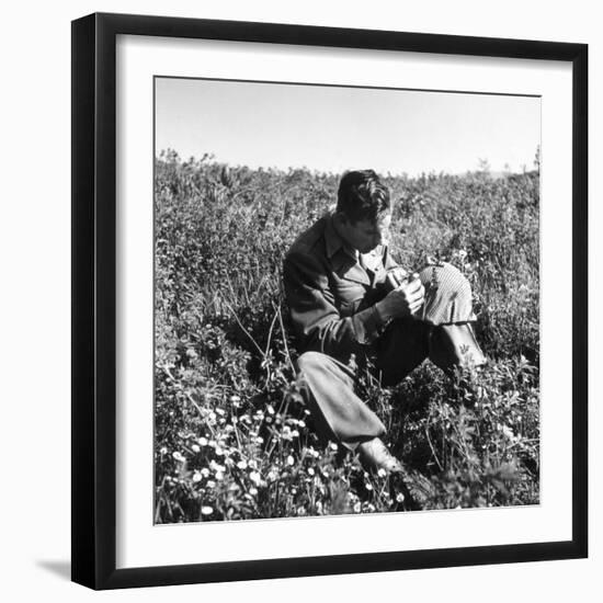 American Soldier, Red Bull Regiment, Italy, Easter Sunday, 1945-Toni Frissell-Framed Photo