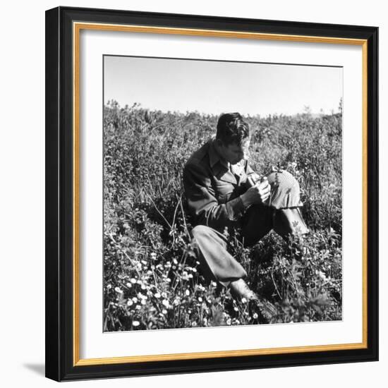 American Soldier, Red Bull Regiment, Italy, Easter Sunday, 1945-Toni Frissell-Framed Photo