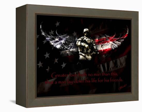 American Soldier-Jason Bullard-Framed Premier Image Canvas