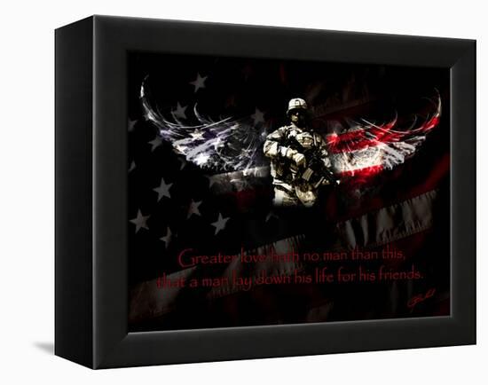 American Soldier-Jason Bullard-Framed Premier Image Canvas