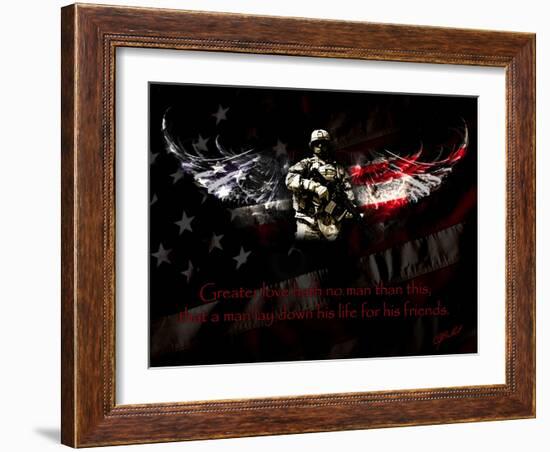 American Soldier-Jason Bullard-Framed Giclee Print