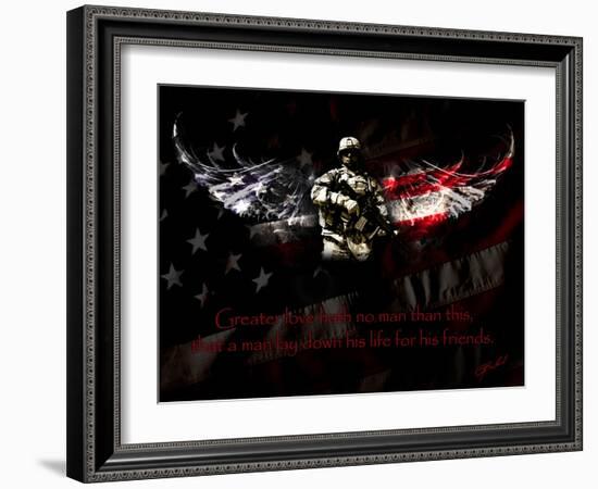 American Soldier-Jason Bullard-Framed Giclee Print