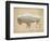 American Southwest Buffalo Distressed-Wild Apple Portfolio-Framed Premium Giclee Print