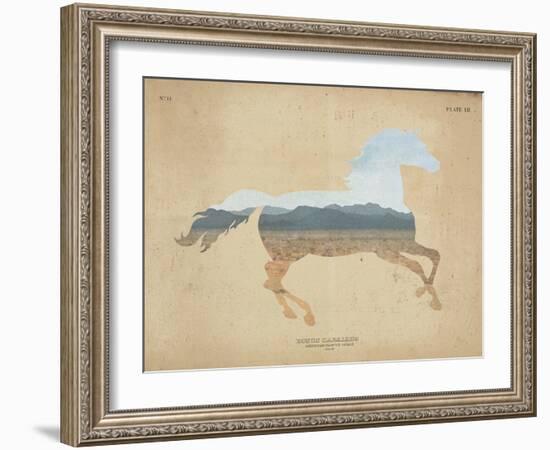 American Southwest Horse Distressed-Wild Apple Portfolio-Framed Art Print