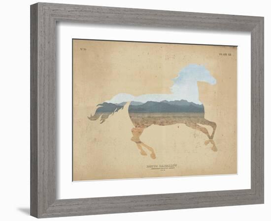 American Southwest Horse Distressed-Wild Apple Portfolio-Framed Art Print