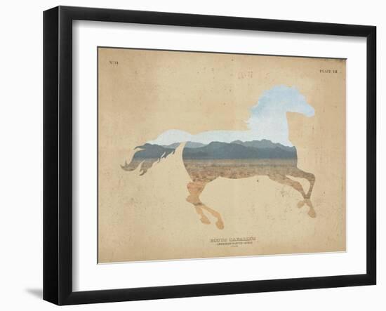 American Southwest Horse Distressed-Wild Apple Portfolio-Framed Art Print