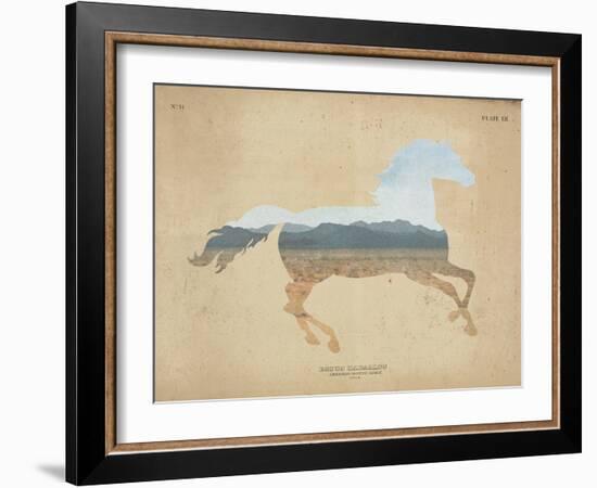 American Southwest Horse Distressed-Wild Apple Portfolio-Framed Art Print