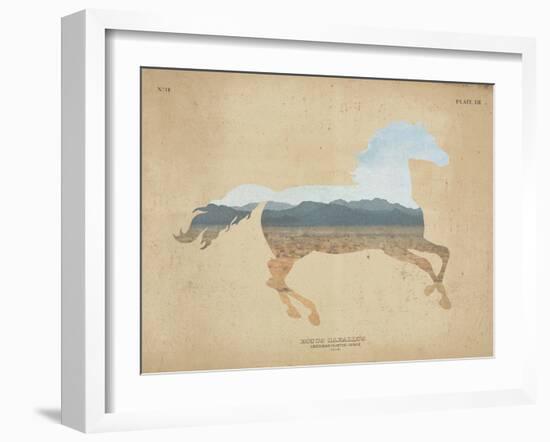 American Southwest Horse Distressed-Wild Apple Portfolio-Framed Art Print