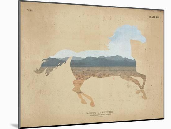 American Southwest Horse Distressed-Wild Apple Portfolio-Mounted Art Print