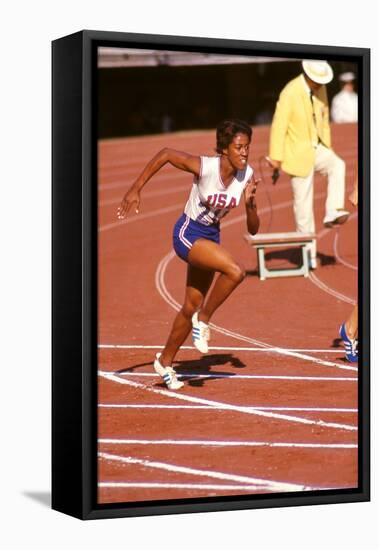 American Sprinter Edith Mcguire at Tokyo 1964 Summer Olympics, Japan-Art Rickerby-Framed Premier Image Canvas