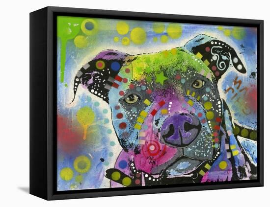 American Staffordshire Terrier-Dean Russo-Framed Premier Image Canvas