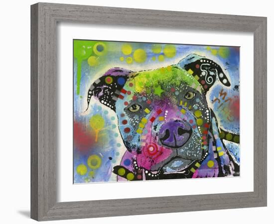 American Staffordshire Terrier-Dean Russo-Framed Giclee Print