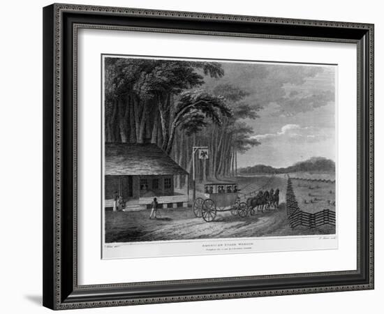 American Stage Waggon-J. Storer-Framed Giclee Print