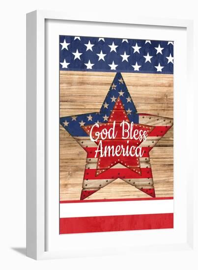 American Star Flag-Kimberly Allen-Framed Art Print