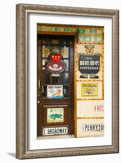 American Starbucks Cafe, Zhongyang Dajie, Daoliqu Russian Heritage Area, Harbin-null-Framed Photographic Print