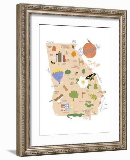 American State - Georgia-Clara Wells-Framed Giclee Print