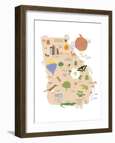 American State - Georgia-Clara Wells-Framed Giclee Print