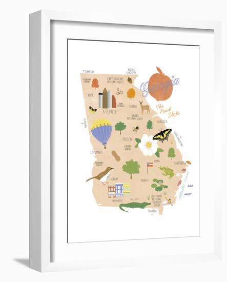 American State - Georgia-Clara Wells-Framed Giclee Print