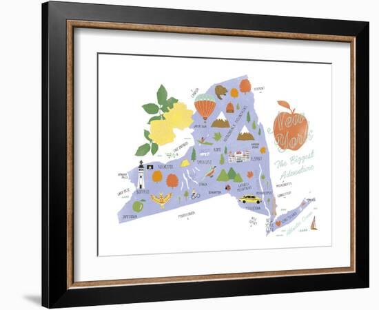 American State - NYC-Clara Wells-Framed Giclee Print