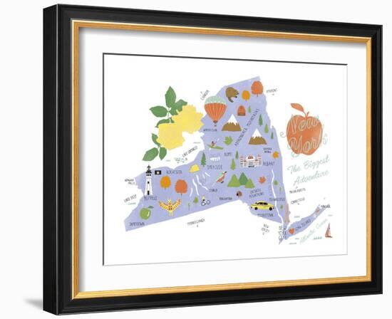 American State - NYC-Clara Wells-Framed Giclee Print