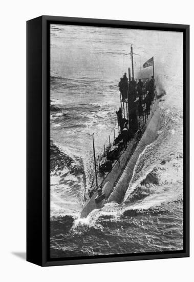 American Submarine 'Preparedness' at Full Speed, First World War, 1914-1918-null-Framed Premier Image Canvas