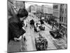 American Tanks at the Friedrichstrasse Checkpoint Crossing Through the Berlin Wall-null-Mounted Photo