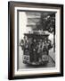 American Teenagers Riding Streetcar Towards Arc de Triomphe, Head Home-Gordon Parks-Framed Photographic Print