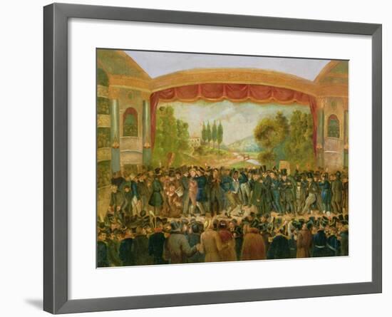 American Theatre, Bowery, New York, Depicting the 57th Night of Mr T.D. Jim Crow Rice (1808-60)…-null-Framed Giclee Print